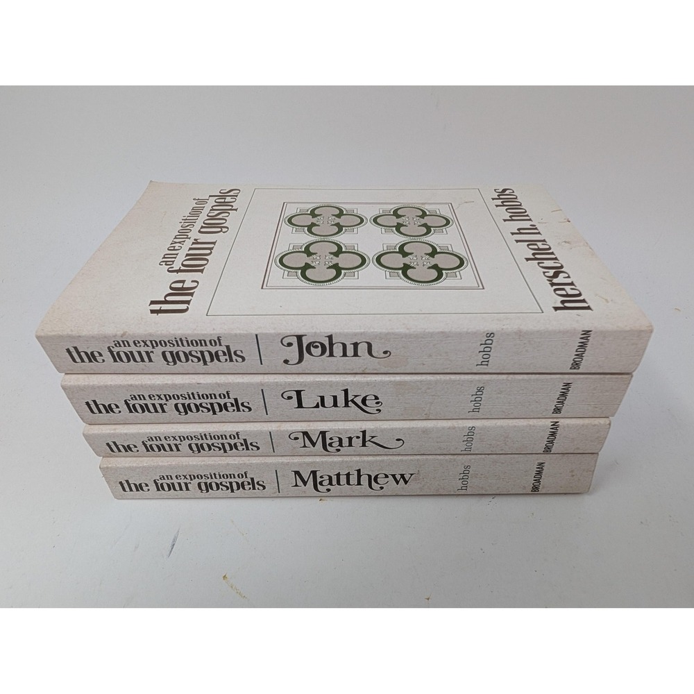 Vintage 1968 An Exposition Of The Four Gospels 4 Volume Set White Hobbs Broadman